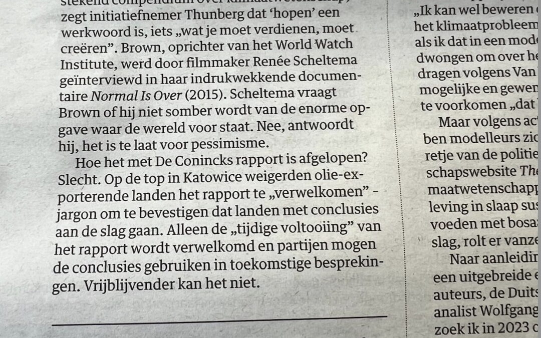 Normal is Over in NRC